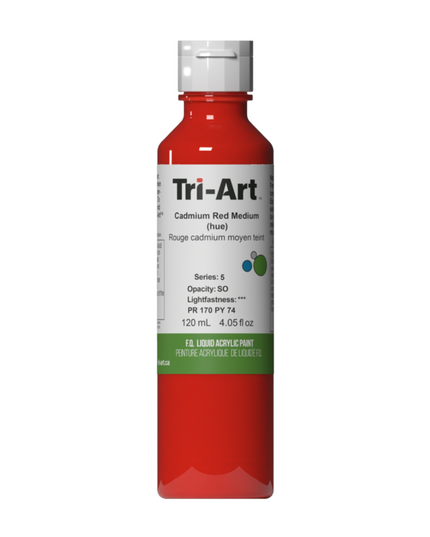 Tri-Art Liquid Acrylic Paint : Cadmium Red Medium (Hue)