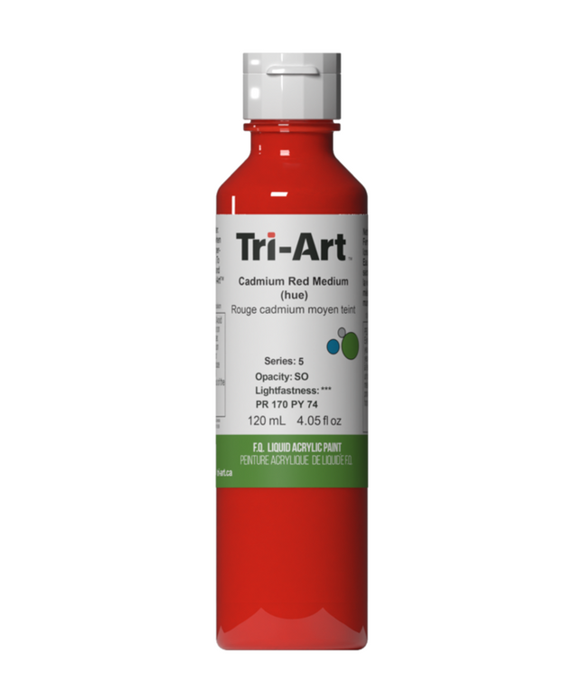 Tri-Art Liquid Acrylic Paint : Cadmium Red Medium (Hue)