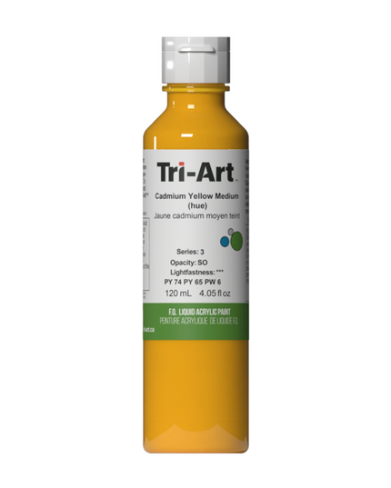 Tri-Art Liquid Acrylic Paint : Cadmium Yellow Medium (Hue)
