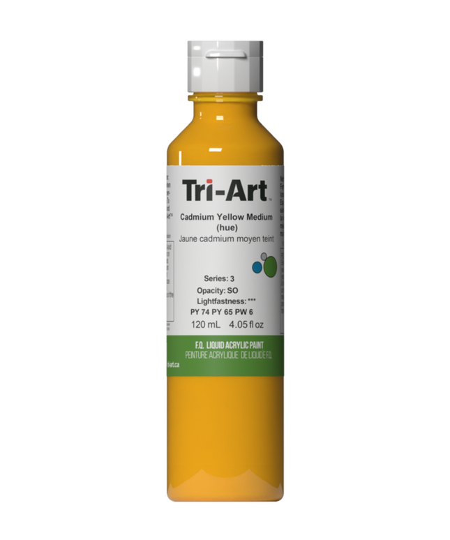 Tri-Art Liquid Acrylic Paint : Cadmium Yellow Medium (Hue)