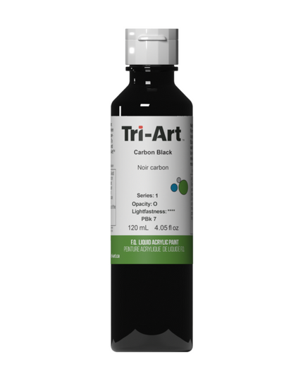 Tri-Art Liquid Acrylic Paint : Carbon Black