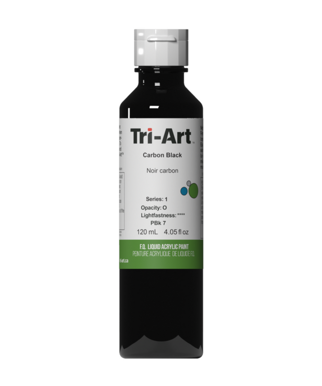 Tri-Art Liquid Acrylic Paint : Carbon Black
