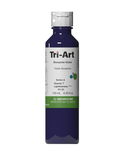 Tri-Art Liquid Acrylic Paint : Dioxazine Violet