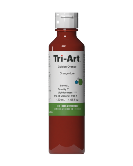 Tri-Art Liquid Acrylic Paint : Golden Orange