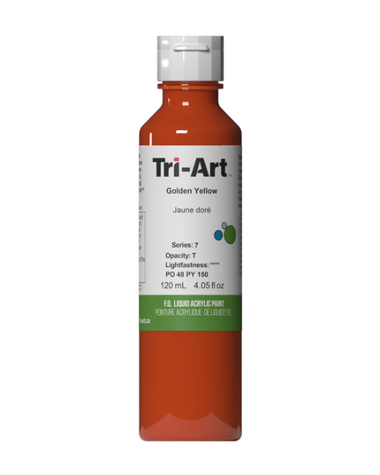 Tri-Art Liquid Acrylic Paint : Golden Yellow