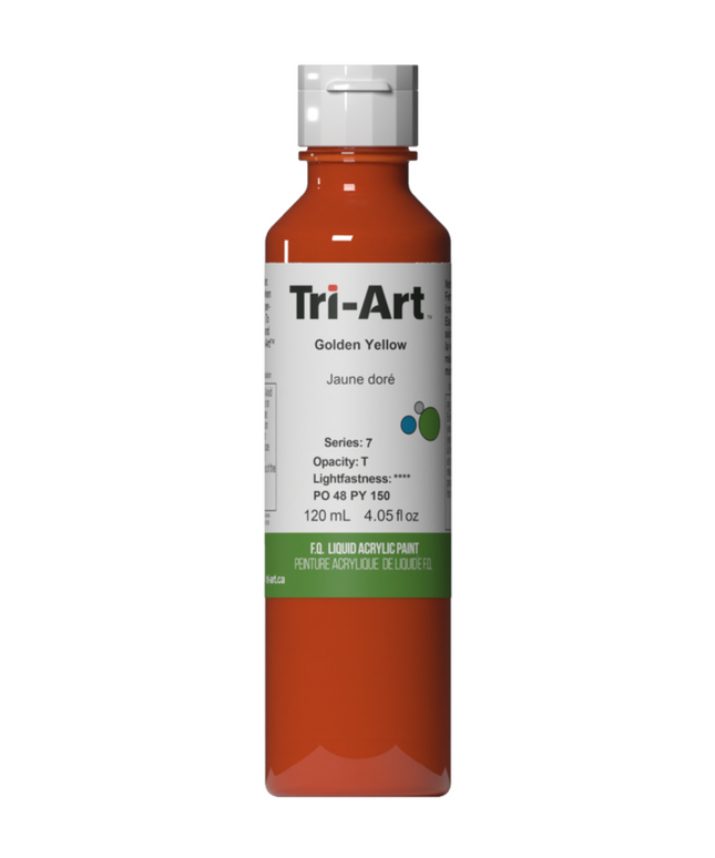 Tri-Art Liquid Acrylic Paint : Golden Yellow