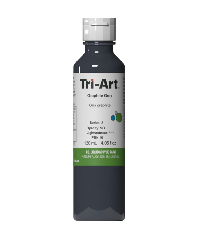 Tri-Art Liquid Acrylic Paint : Graphite Grey