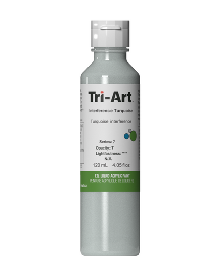 Tri-Art Liquid Acrylic Paint : Interference Turquoise