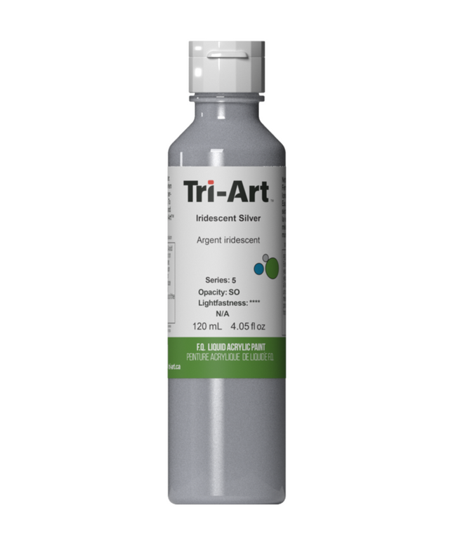 Tri-Art Liquid Acrylic Paint : Iridescent Silver