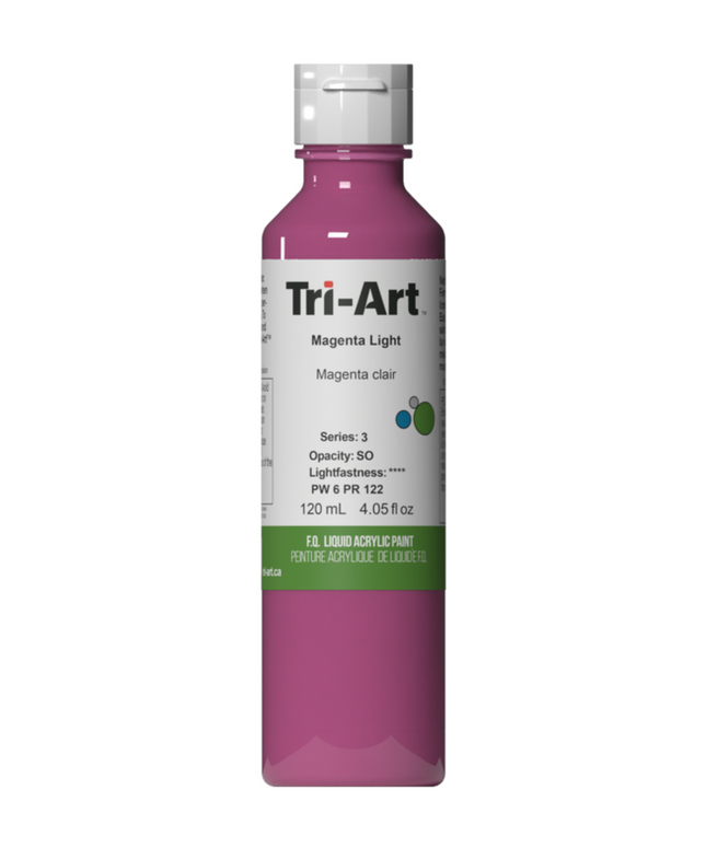 Tri-Art Liquid Acrylic Paint : Magenta Light