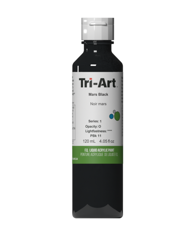 Tri-Art Liquid Acrylic Paint : Mars Black