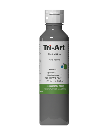 Tri-Art Liquid Acrylic Paint : Neutral Grey