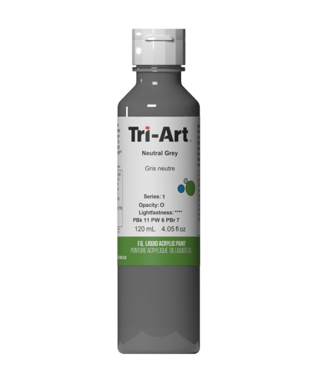 Tri-Art Liquid Acrylic Paint : Neutral Grey