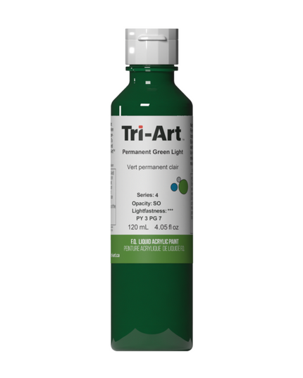 Tri-Art Liquid Acrylic Paint : Permanent Green Light
