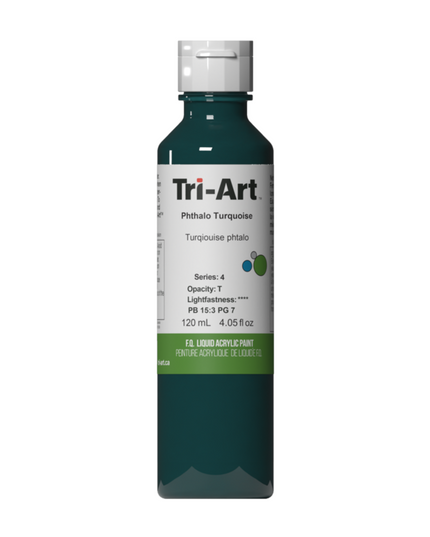 Tri-Art Liquid Acrylic Paint : Phthalo Turquoise
