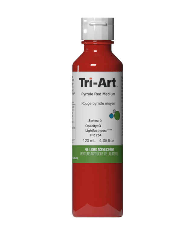 Tri-Art Liquid Acrylic Paint : Pyrrole Red Medium