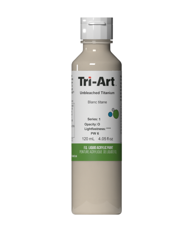Tri-Art Liquid Acrylic Paint : Unbleached Titanium