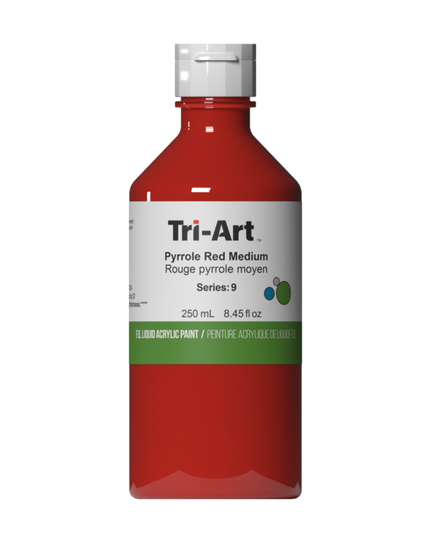 Tri-Art Liquid Acrylic Paint : Pyrrole Red Medium