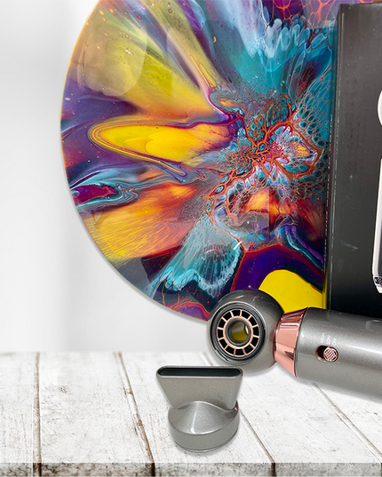 Flat-face Blow Dryer for Fluid Art