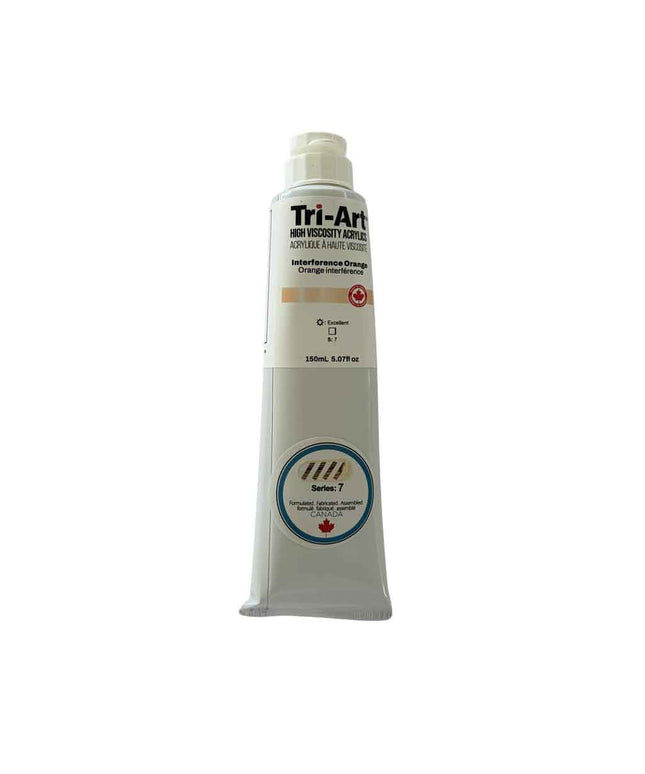 Tri-Art High Viscosity Acrylic Paint : Interference Orange