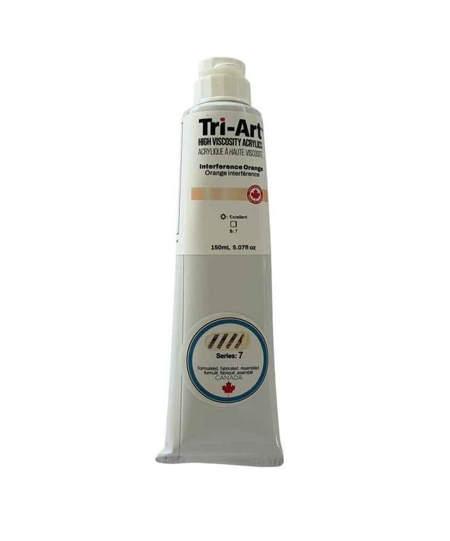 Tri-Art High Viscosity Acrylic Paint : Interference Orange