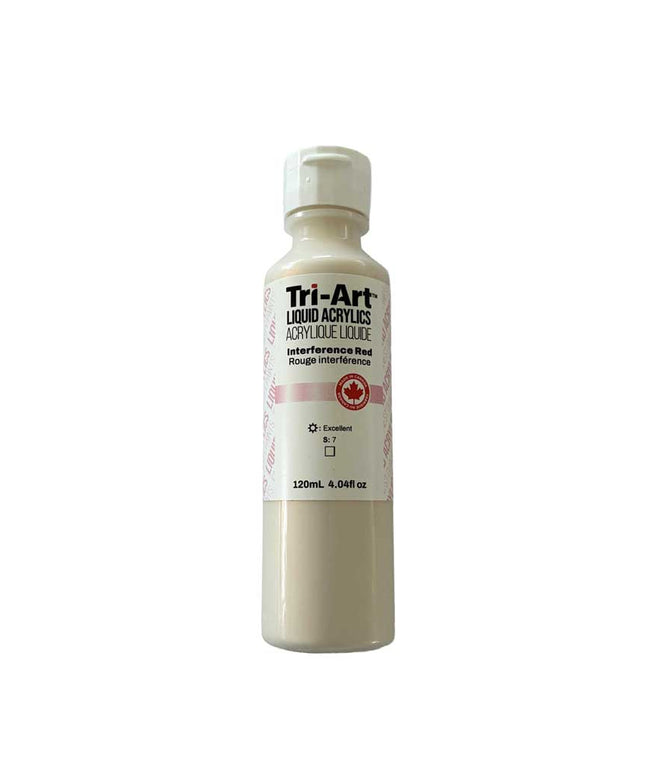 Tri-Art Liquid Acrylic Paint : Interference Red