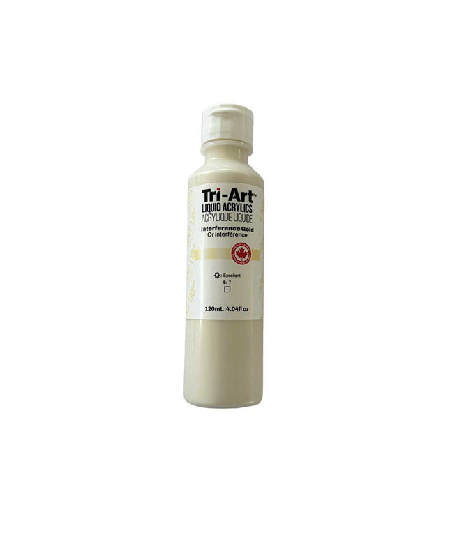 Tri-Art Liquid Acrylic Paint : Interference Gold