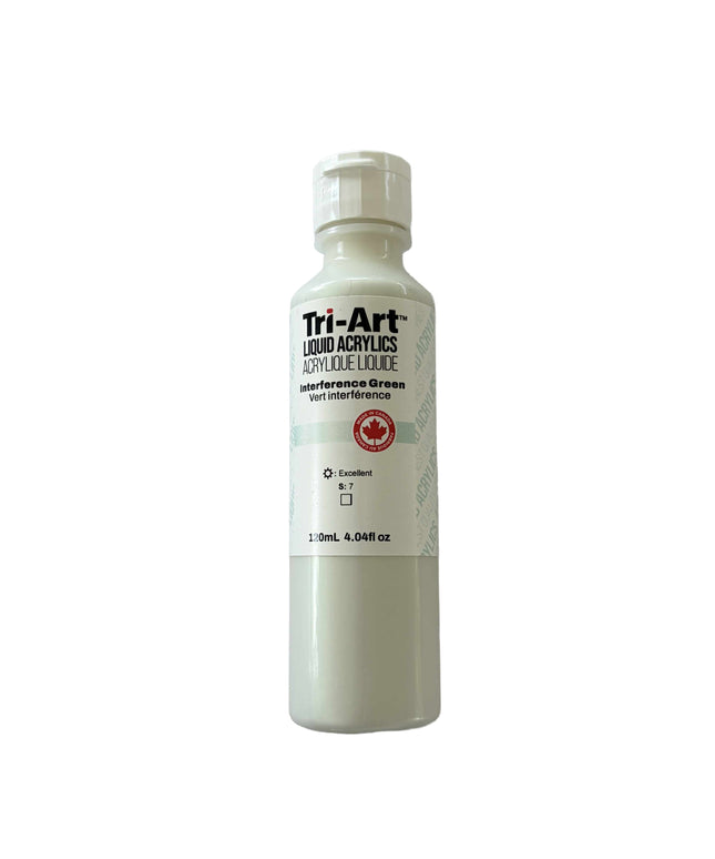 Tri-Art Liquid Acrylic Paint : Interference Green