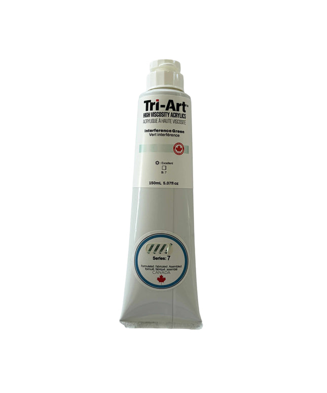 Tri-Art High Viscosity Acrylic Paint : Interference Green