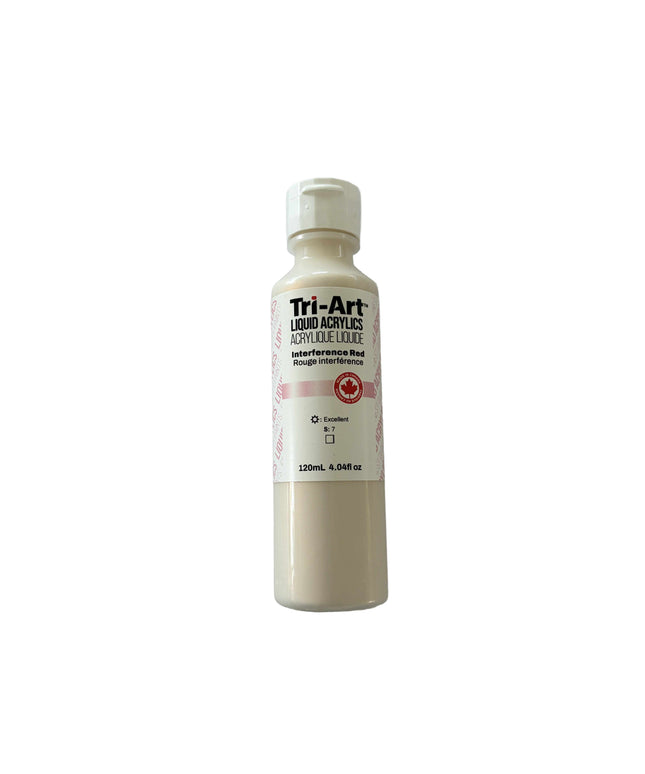 Tri-Art Liquid Acrylic Paint : Interference Red