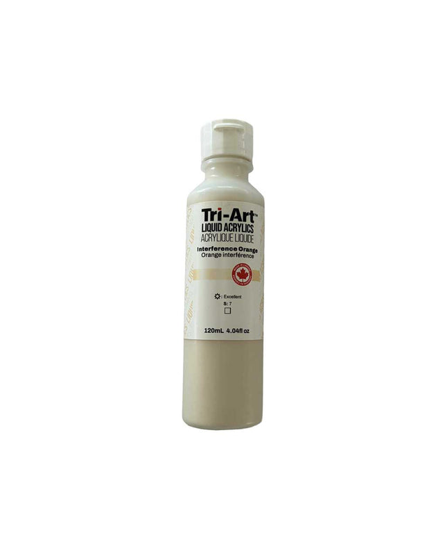 Tri-Art Liquid Acrylic Paint : Interference Orange